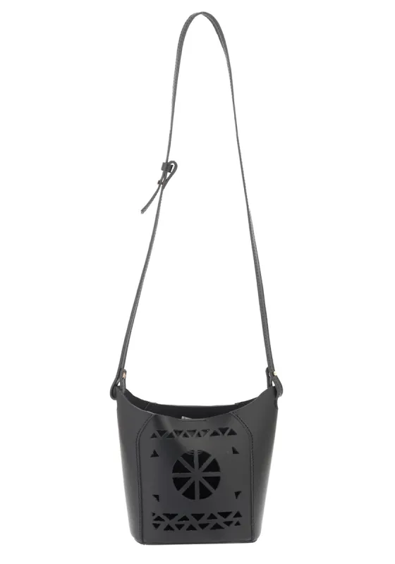 Tinos Mini Bucket Black sold by Ancient Greek Sandals