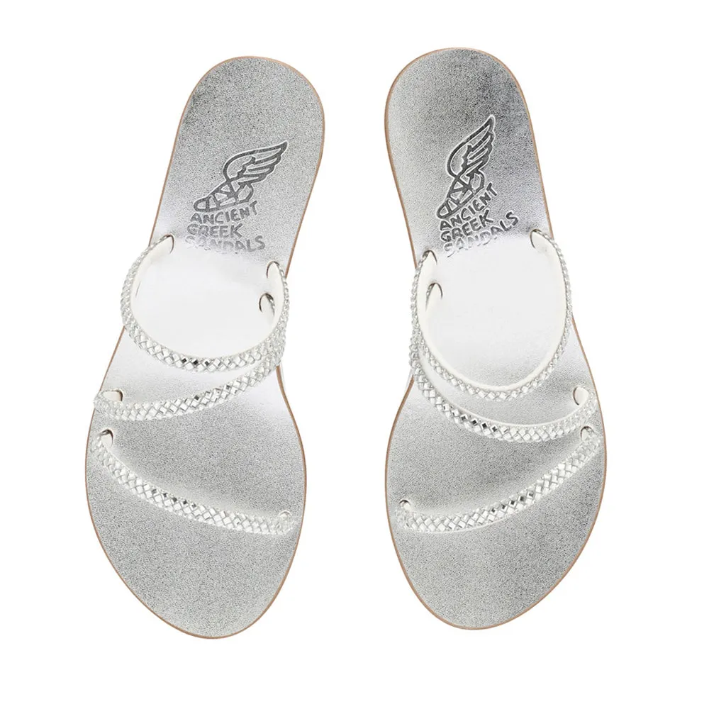 Polytimi Low Wedge Silver sold by Ancient Greek Sandals product image thumbnail 3