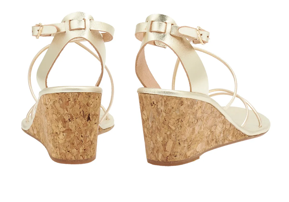 Meloivia Mid Wedge Platinum sold by Ancient Greek Sandals product image thumbnail 5