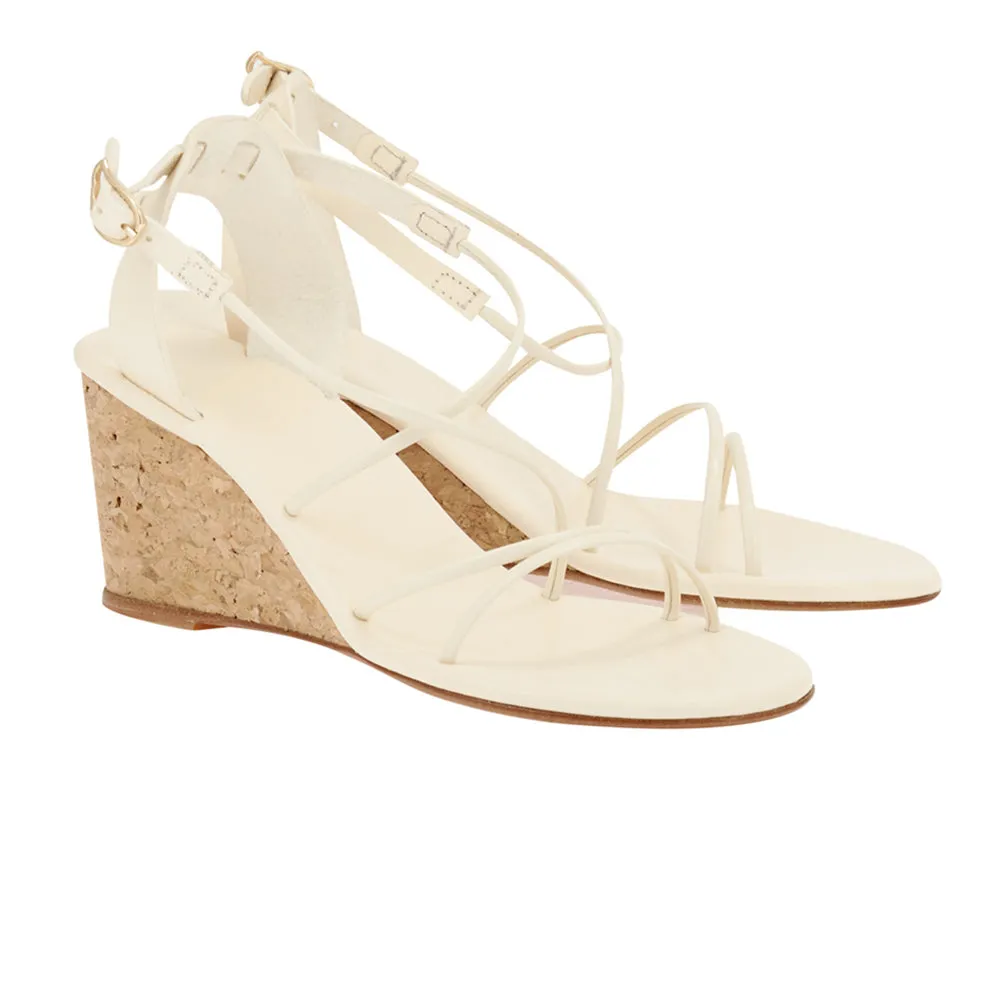 Meloivia Mid Wedge Off White sold by Ancient Greek Sandals product image thumbnail 4