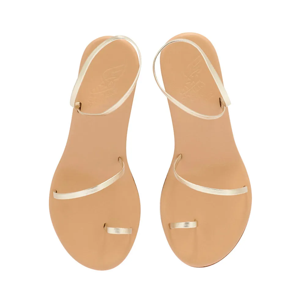 Chora Mid Wedge Platinum sold by Ancient Greek Sandals product image thumbnail 3