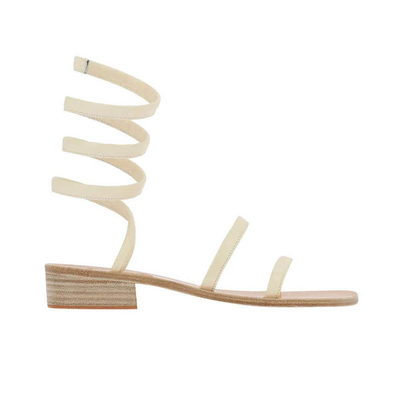 Ohia Heel Off White sold by Ancient Greek Sandals
