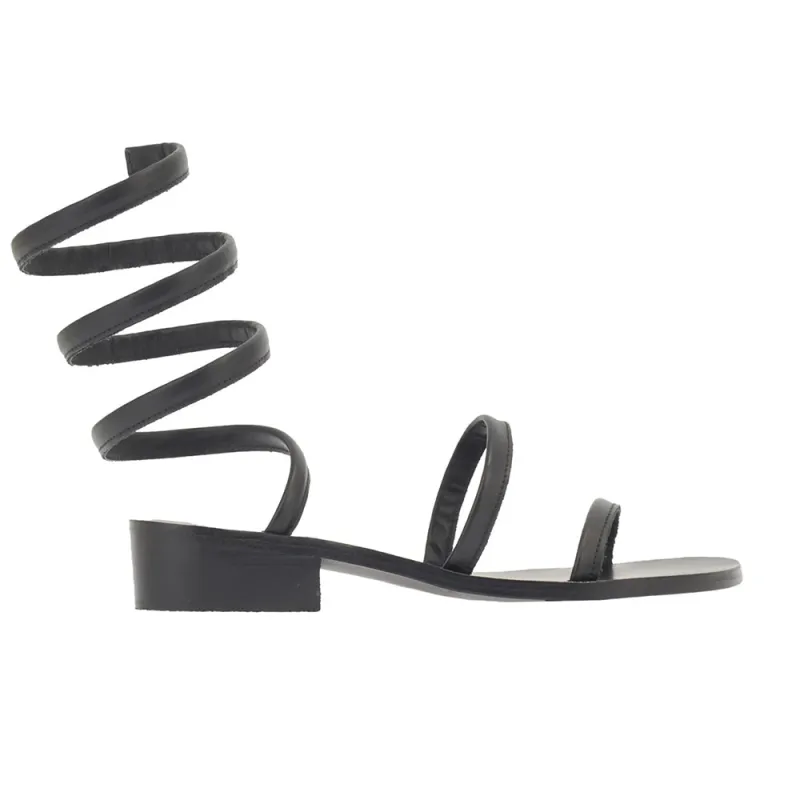 Ohia Heel Black sold by Ancient Greek Sandals