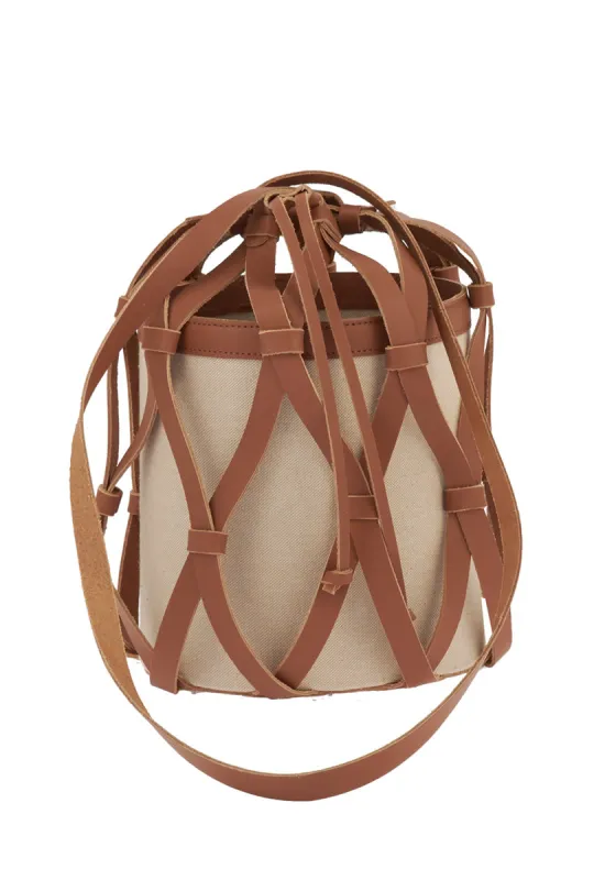 Trellis Bucket Medium Tek made by Ancient Greek Sandals