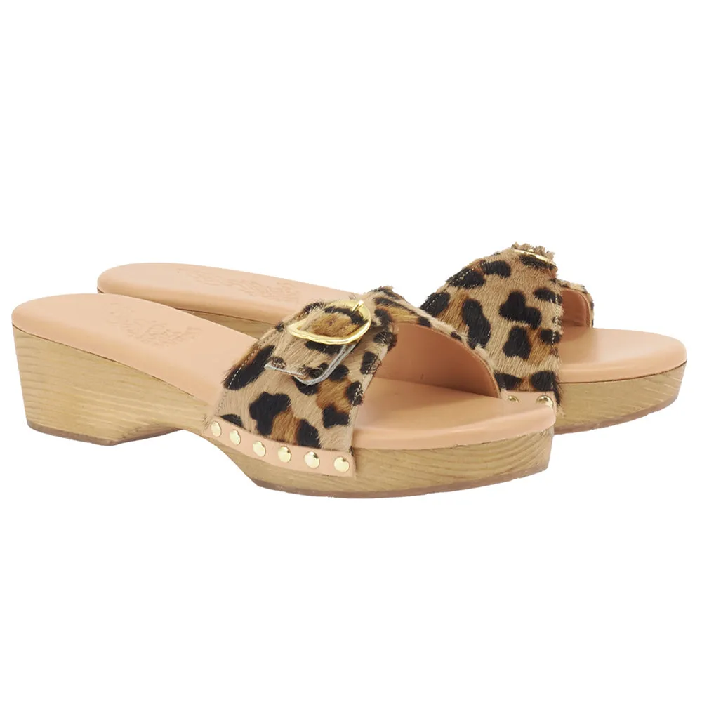 Omonia Sabot Leopard sold by Ancient Greek Sandals product image thumbnail 4