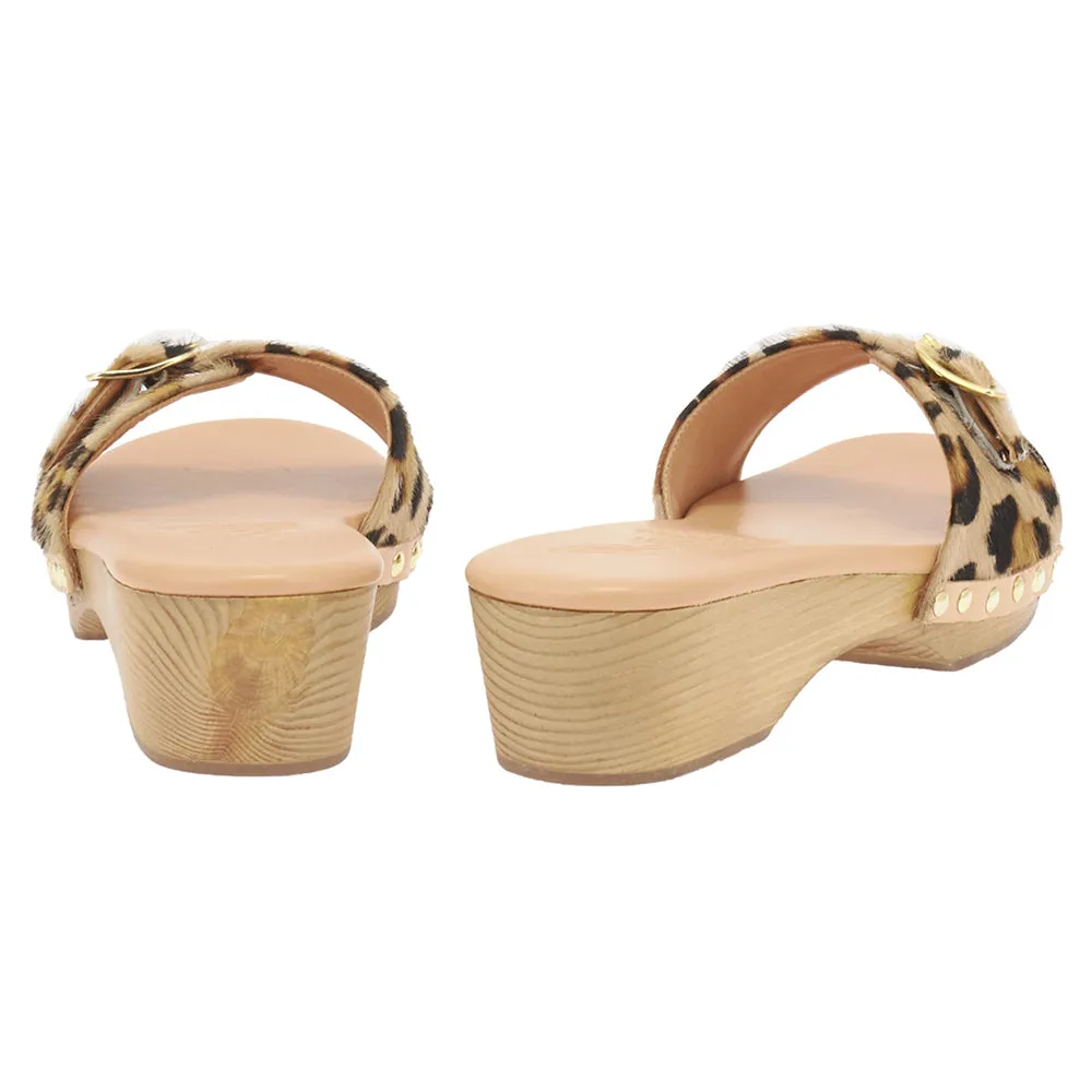 Omonia Sabot Leopard sold by Ancient Greek Sandals product image thumbnail 5