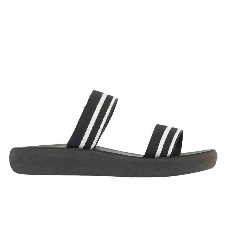 Timia Black/Beige Stripes sold by Ancient Greek Sandals