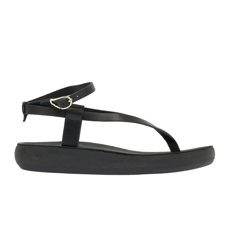 Salomi Comfort Black sold by Ancient Greek Sandals