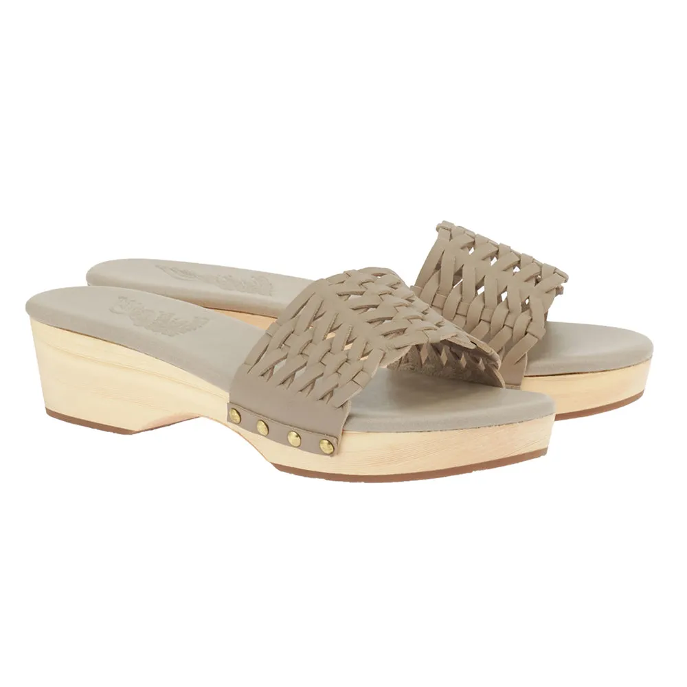 Open Woven Clog Cement sold by Ancient Greek Sandals product image thumbnail 4