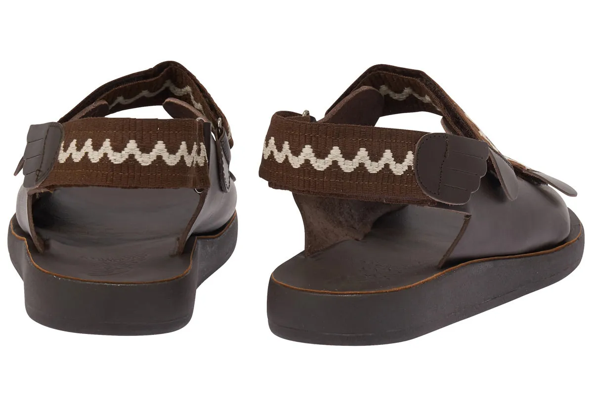 Olympos Brown/Ecru sold by Ancient Greek Sandals product image thumbnail 5