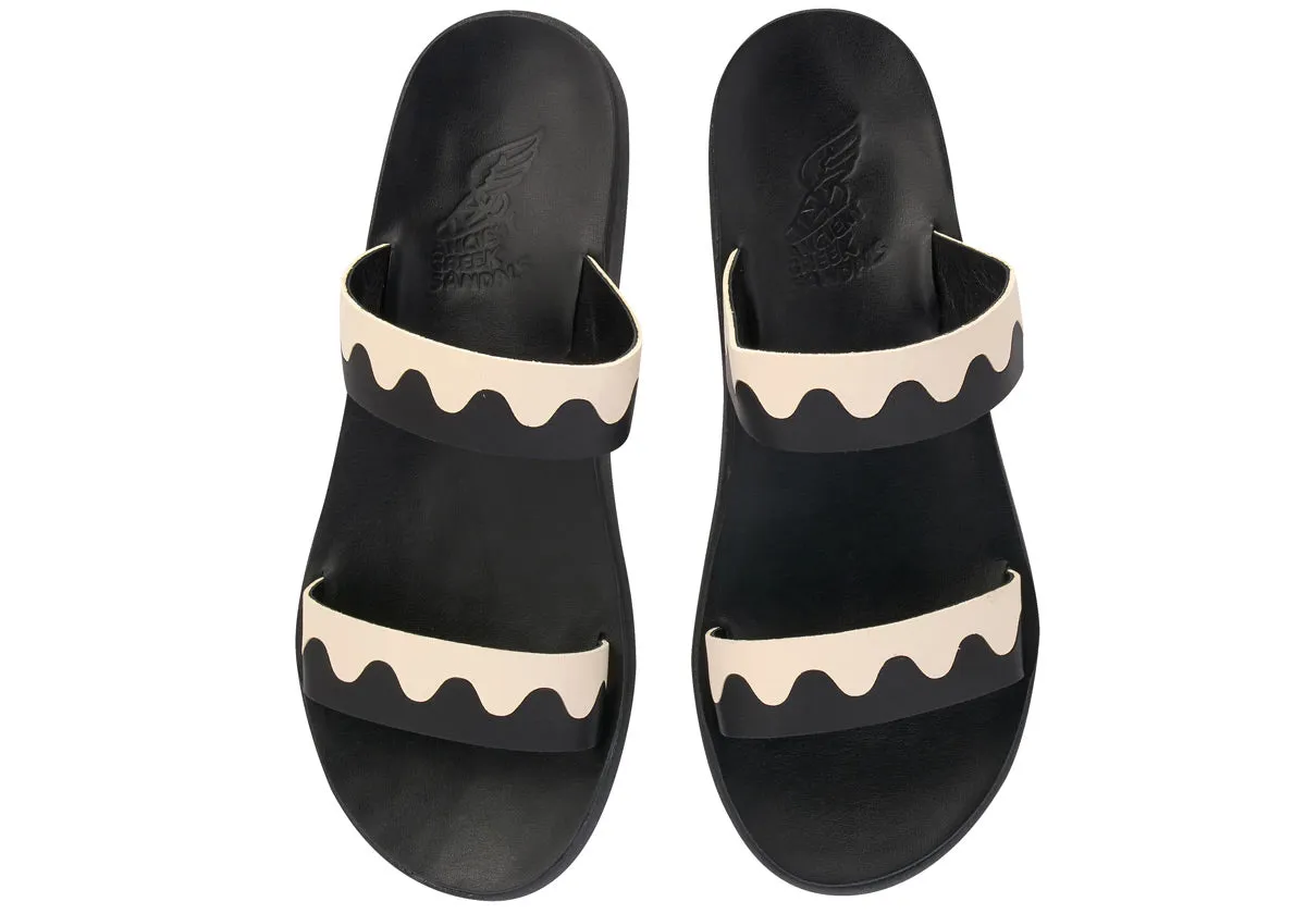 Paralia Men Black/Off White sold by Ancient Greek Sandals product image thumbnail 2