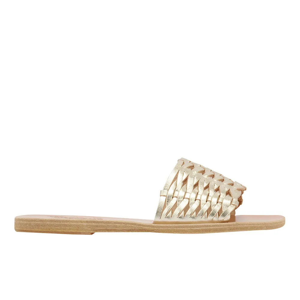 Taygete Woven Platinum sold by Ancient Greek Sandals
