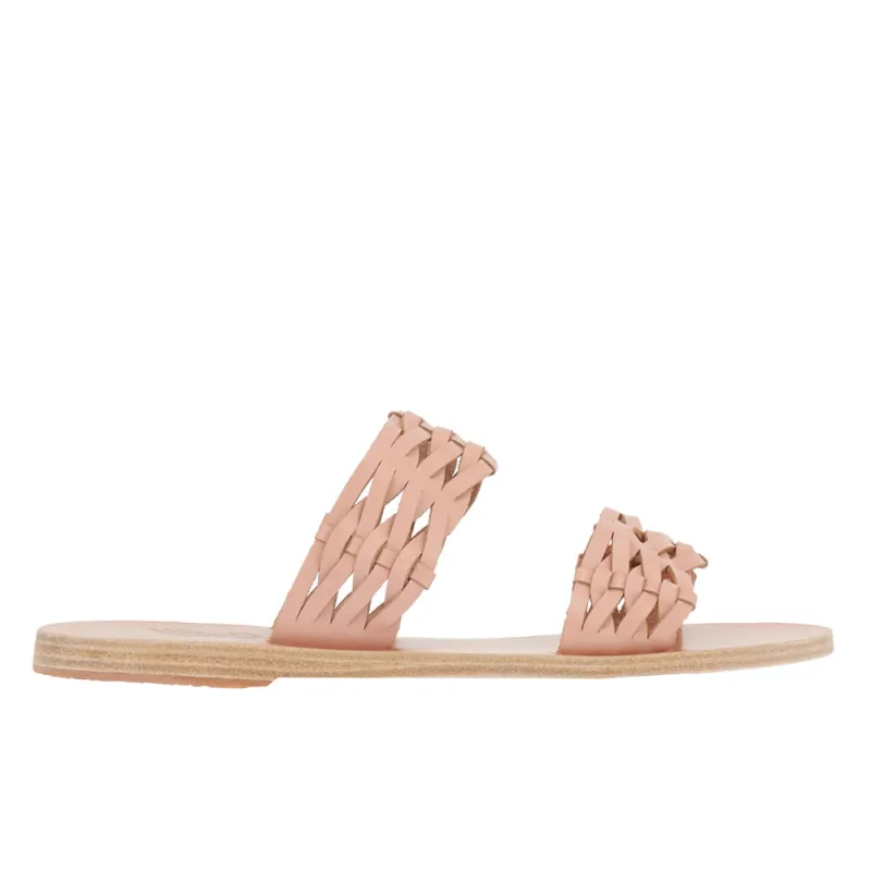 Melia Woven Dusty Pink sold by Ancient Greek Sandals