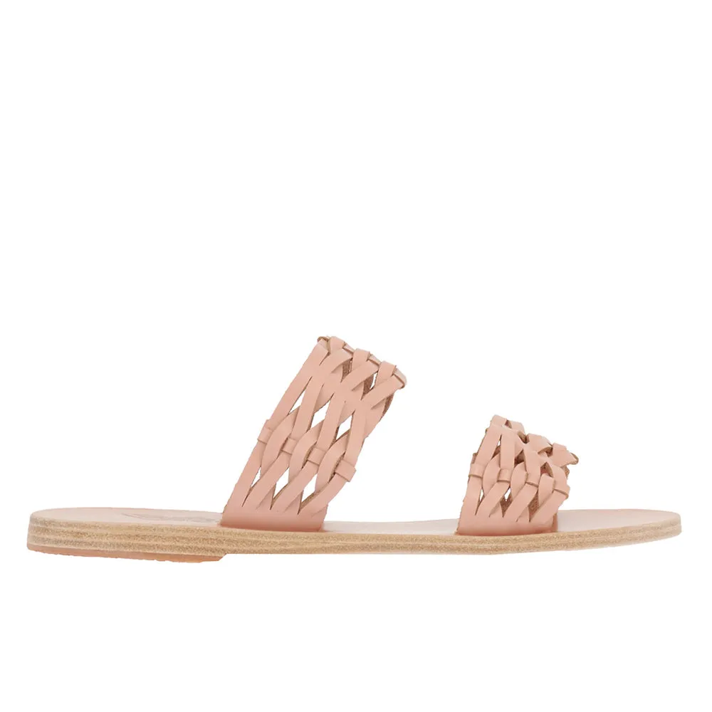 Melia Woven Dusty Pink sold by Ancient Greek Sandals