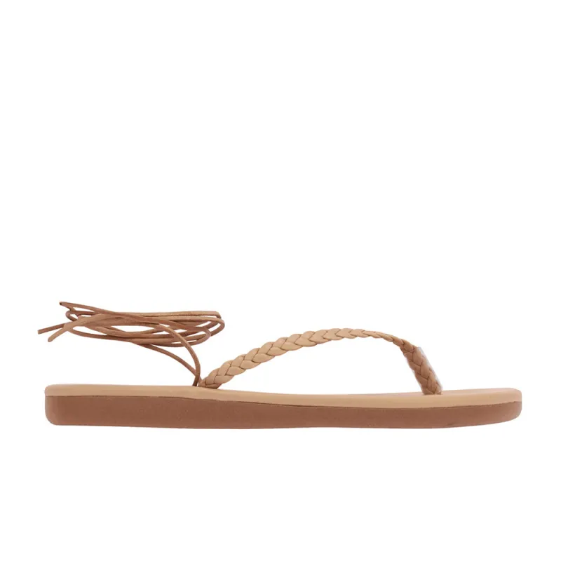 Plage Lace Up Natural sold by Ancient Greek Sandals
