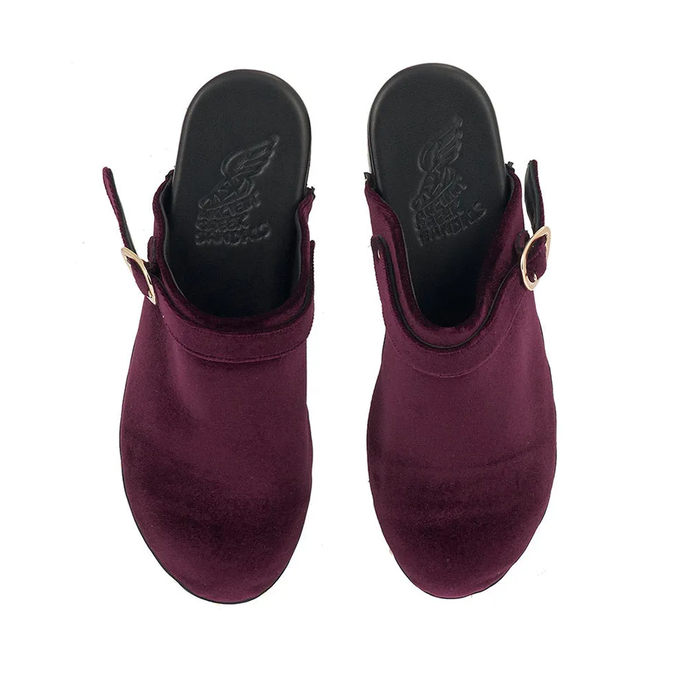 Classic Closed Clog Burgundy sold by Ancient Greek Sandals product image thumbnail 2