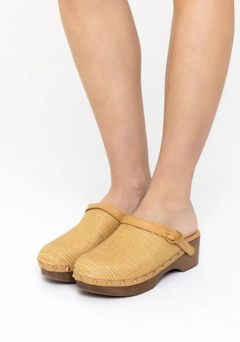 Classic Closed Clog Natural sold by Ancient Greek Sandals product image thumbnail 2