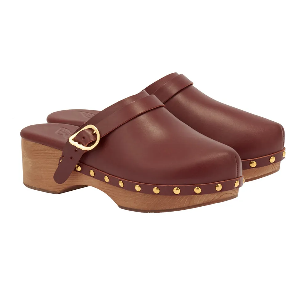 Classic Closed Clog Chestnut sold by Ancient Greek Sandals product image thumbnail 4