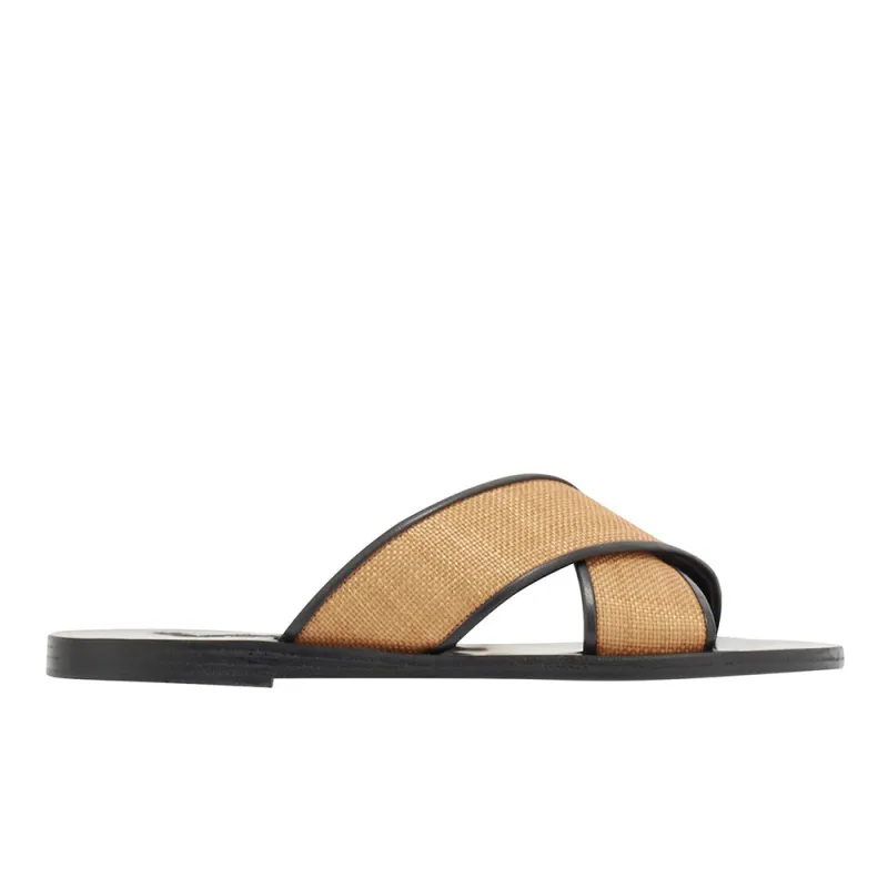 Thais Cognac/Black sold by Ancient Greek Sandals