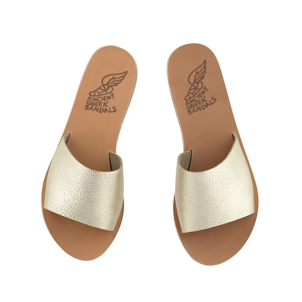 Taygete Metallic Platinum/Sand sold by Ancient Greek Sandals product image thumbnail 2