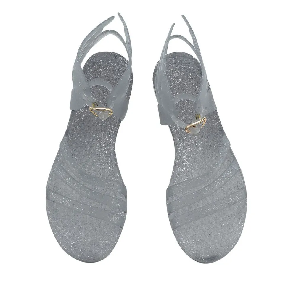 Ikaria Clear/Silver Glitter sold by Ancient Greek Sandals product image thumbnail 3