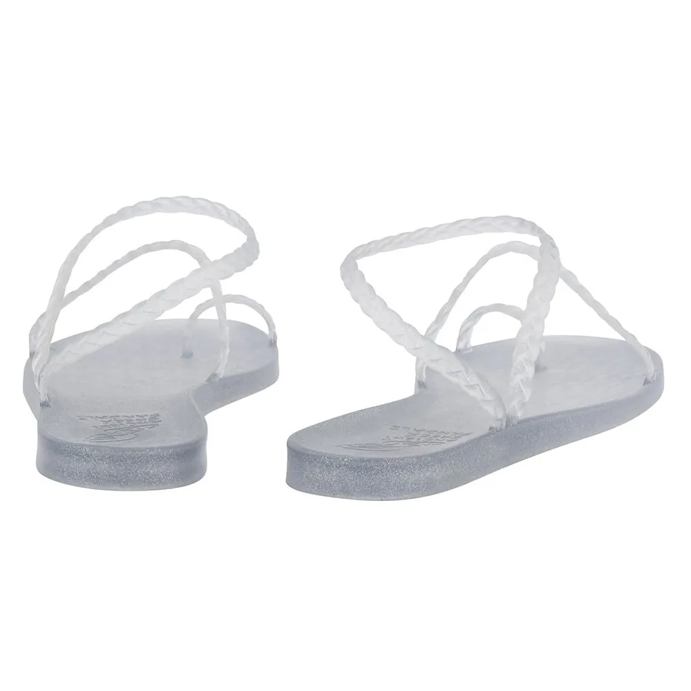Eleftheria Clear Silver Glitter sold by Ancient Greek Sandals product image thumbnail 5