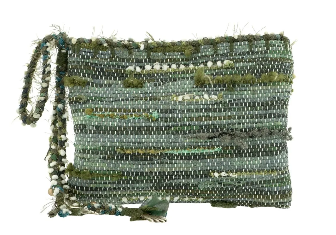 Clotho Clutch Green made by Ancient Greek Sandals