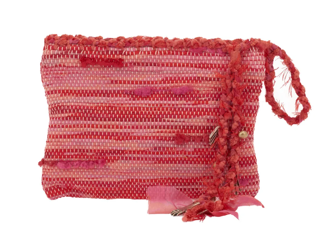 Clotho Clutch Fuchsia made by Ancient Greek Sandals