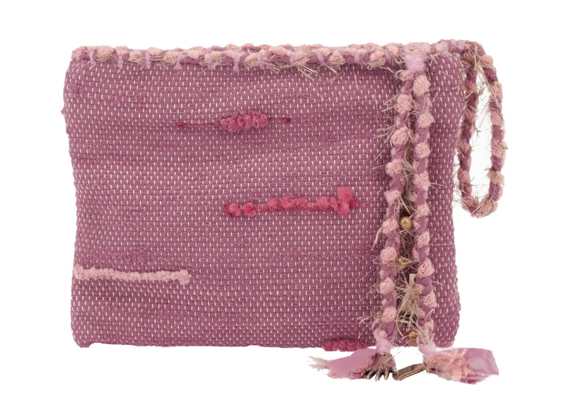 Clotho Clutch Dusty Rose made by Ancient Greek Sandals