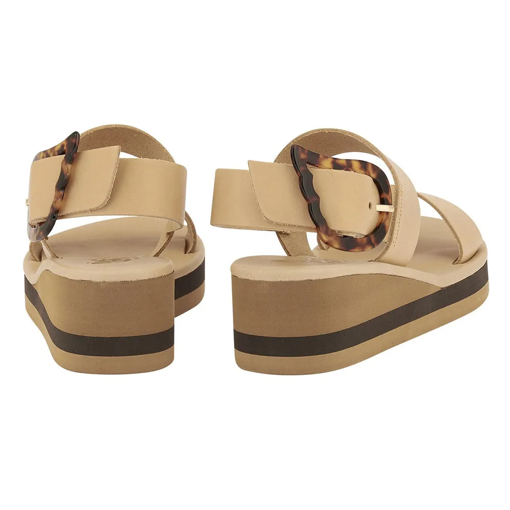 Clio Rainbow Natural/Tortoiseshell sold by Ancient Greek Sandals product image thumbnail 5
