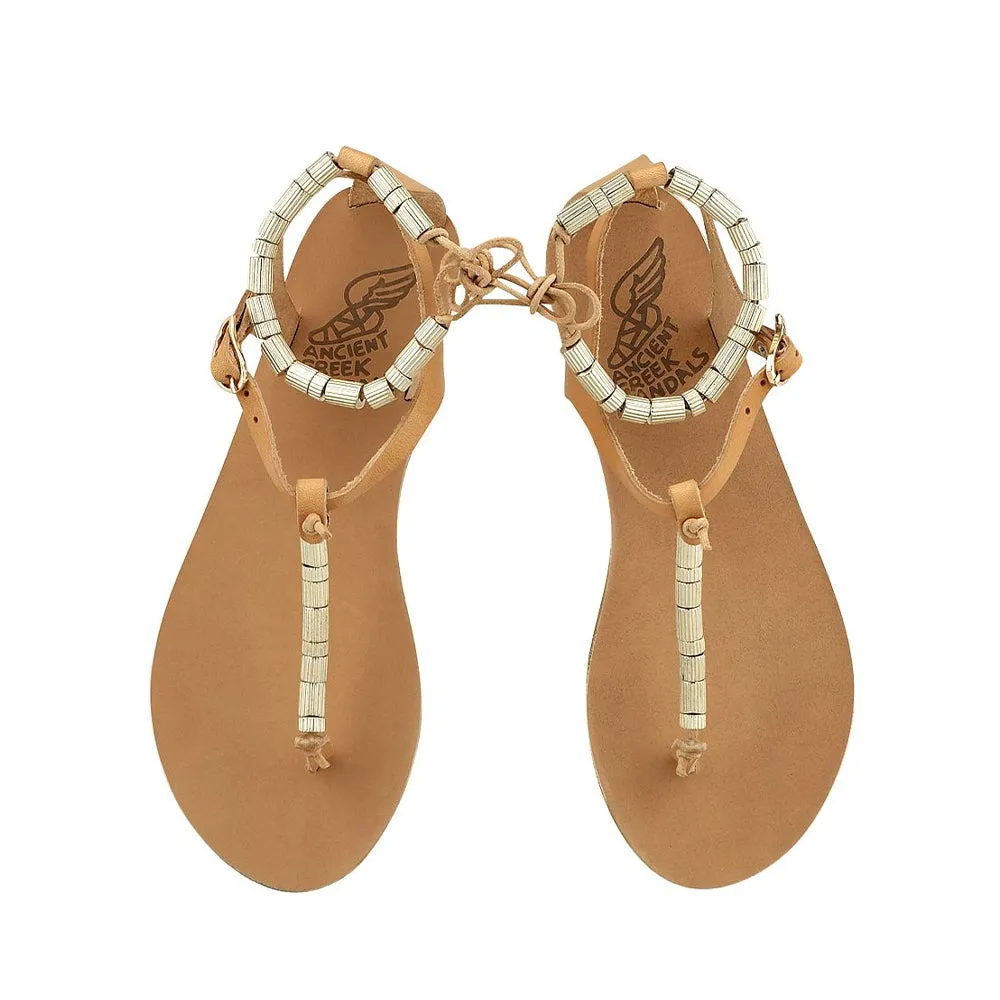 Chrysso Column Beads Natural sold by Ancient Greek Sandals product image thumbnail 3