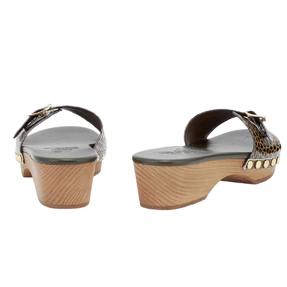 Omonia Clog Khaki sold by Ancient Greek Sandals product image thumbnail 5