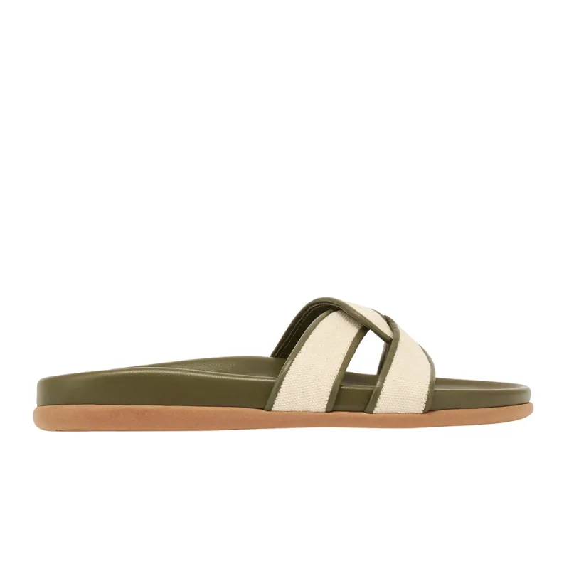 Desmos Footbed Khaki/Natural made by Ancient Greek Sandals