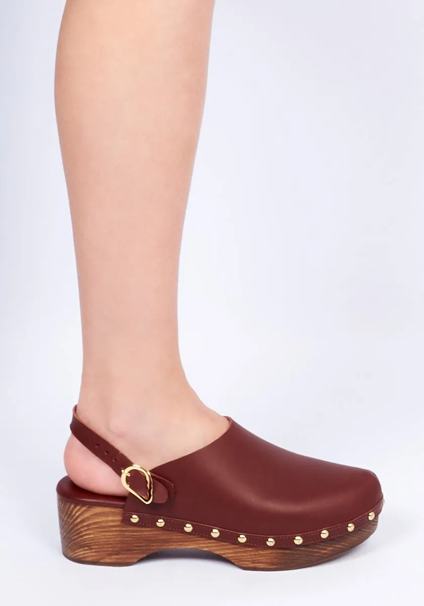 Classic Closed Clog Tan/Beige sold by Ancient Greek Sandals product image thumbnail 3