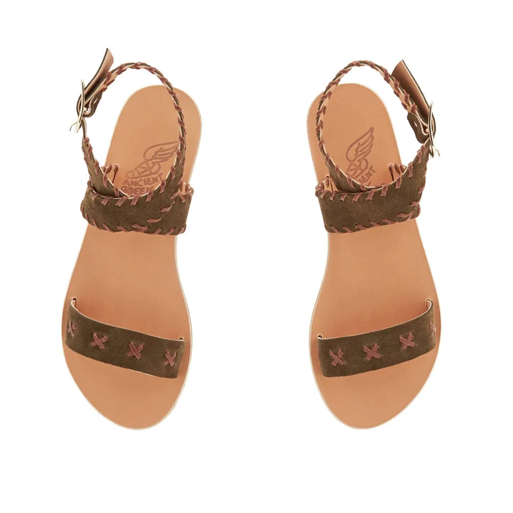 Ifigenia Stitch Khaki sold by Ancient Greek Sandals product image thumbnail 2