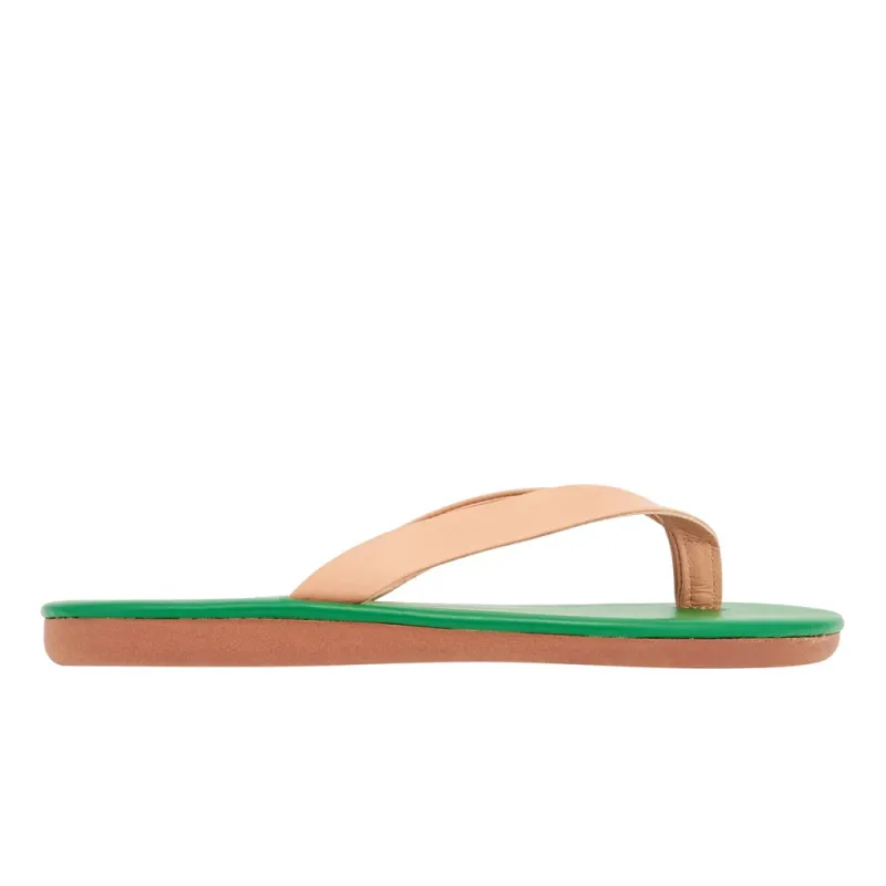 Saionara Natural/Green sold by Ancient Greek Sandals