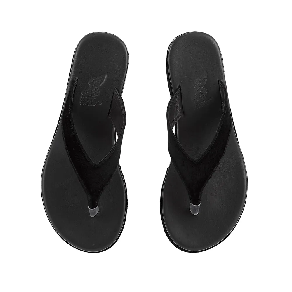 Charys Low Wedge Black sold by Ancient Greek Sandals product image thumbnail 2
