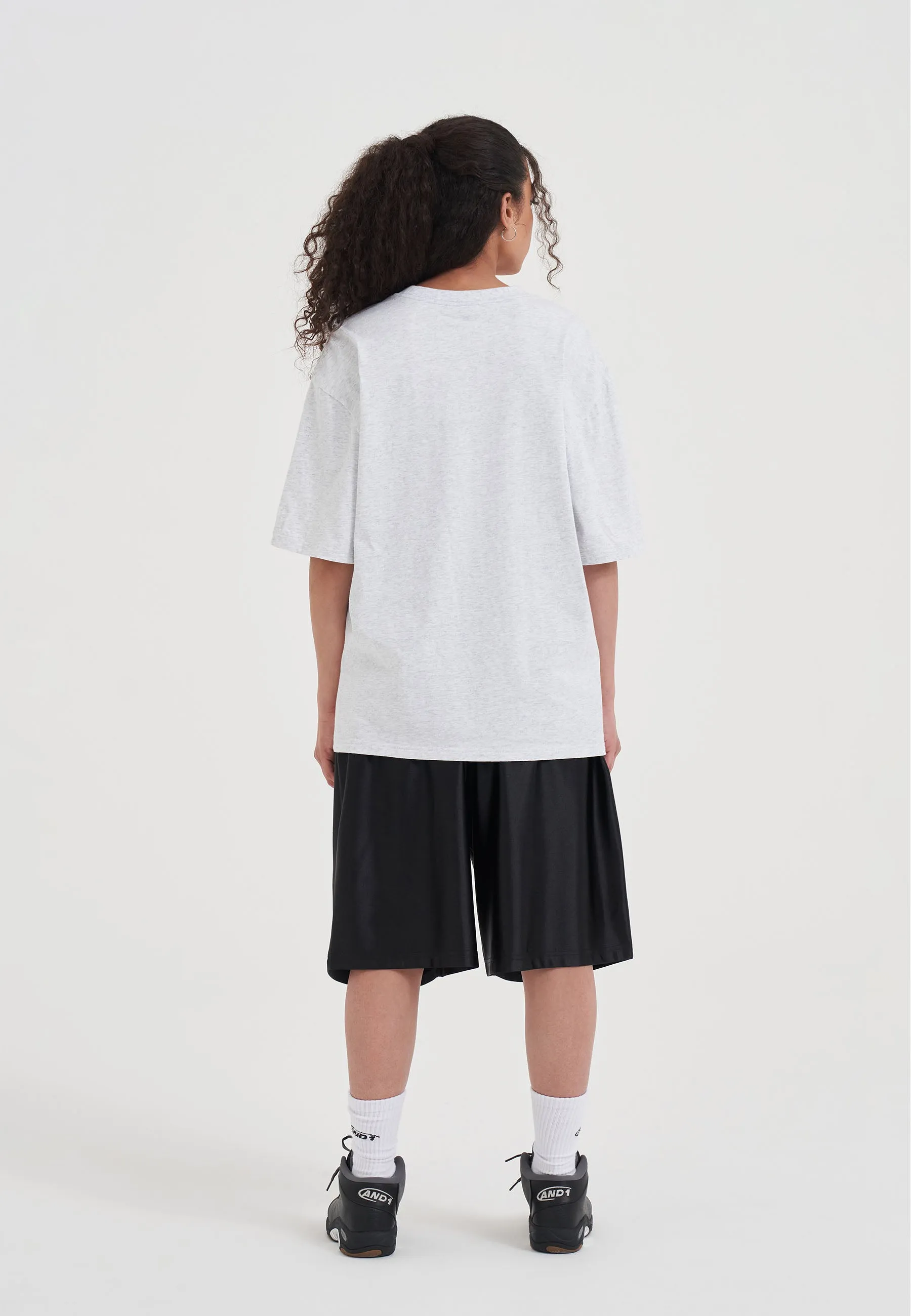 Womens Rested on the 7th Trash Talk T-Shirt - Frost Marl sold by And1 product image thumbnail 2
