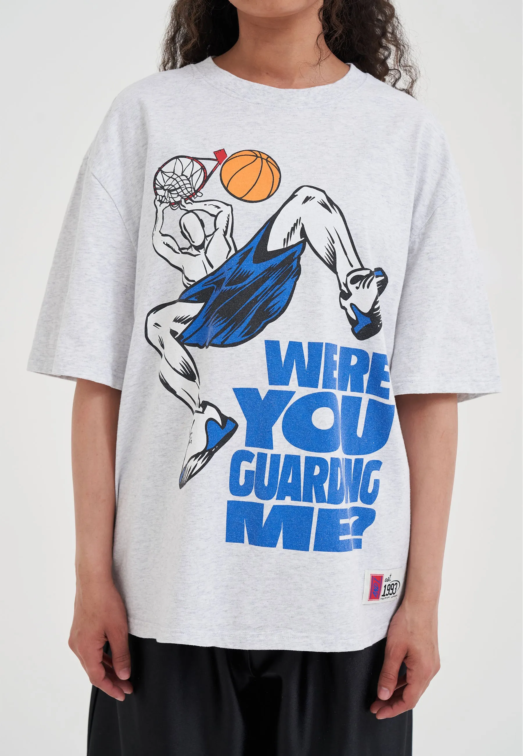 Womens Guarding Me Trash Talk T-Shirt - Frost Marl sold by And1 product image thumbnail 2