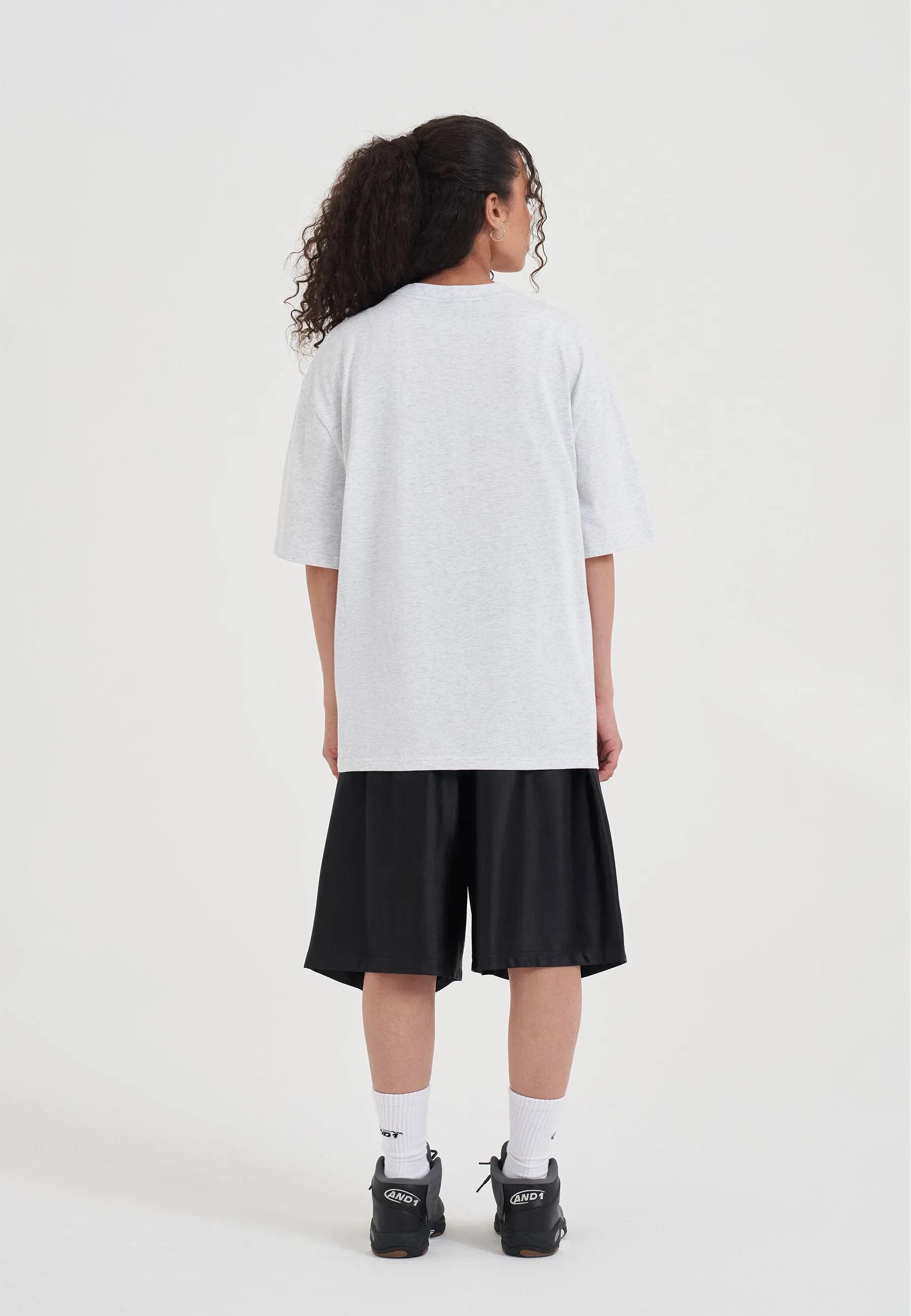 Womens Guarding Me Trash Talk T-Shirt - Frost Marl sold by And1 product image thumbnail 3