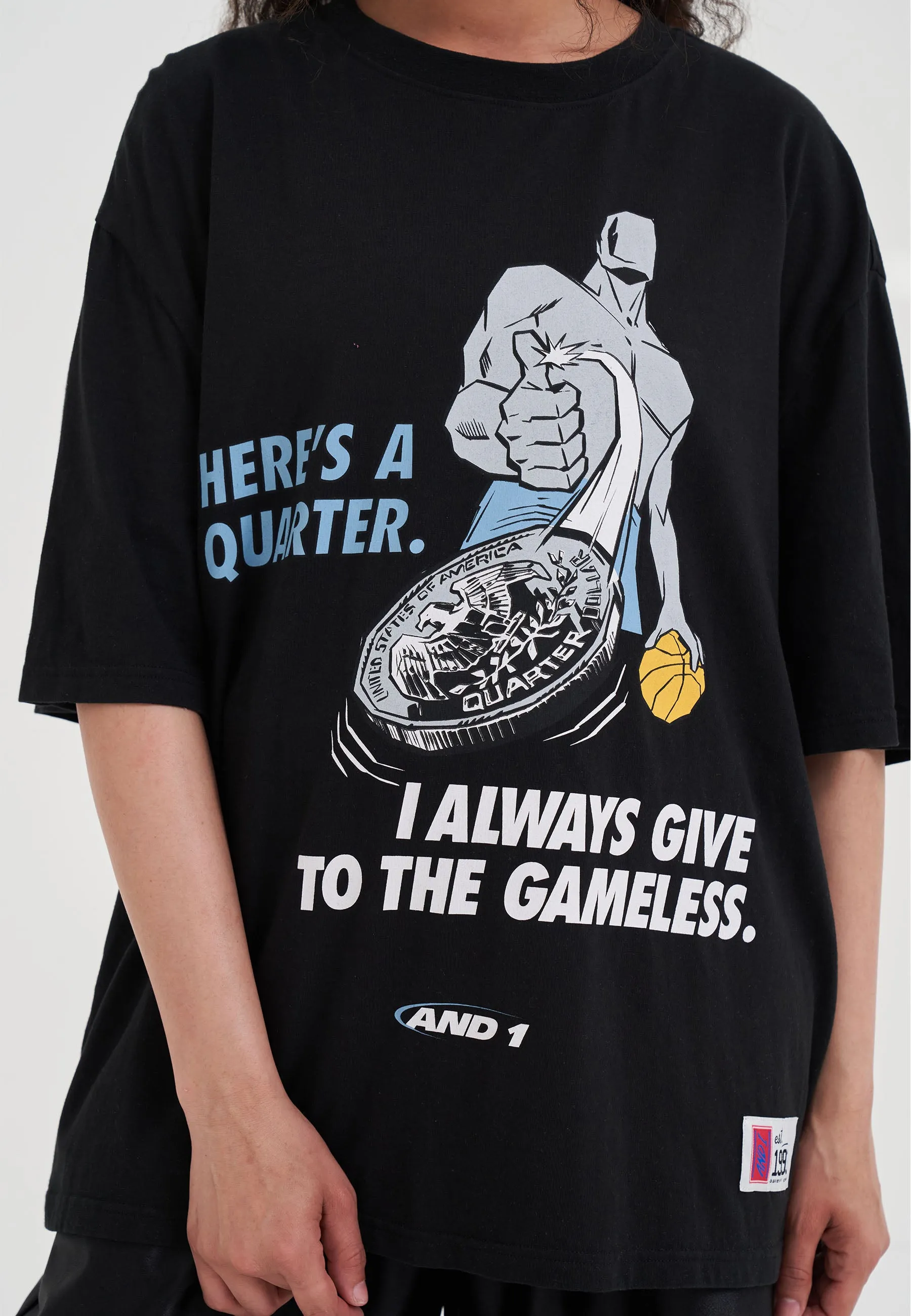Womens Gameless Trash Talk T-Shirt - Black sold by And1 product image thumbnail 4