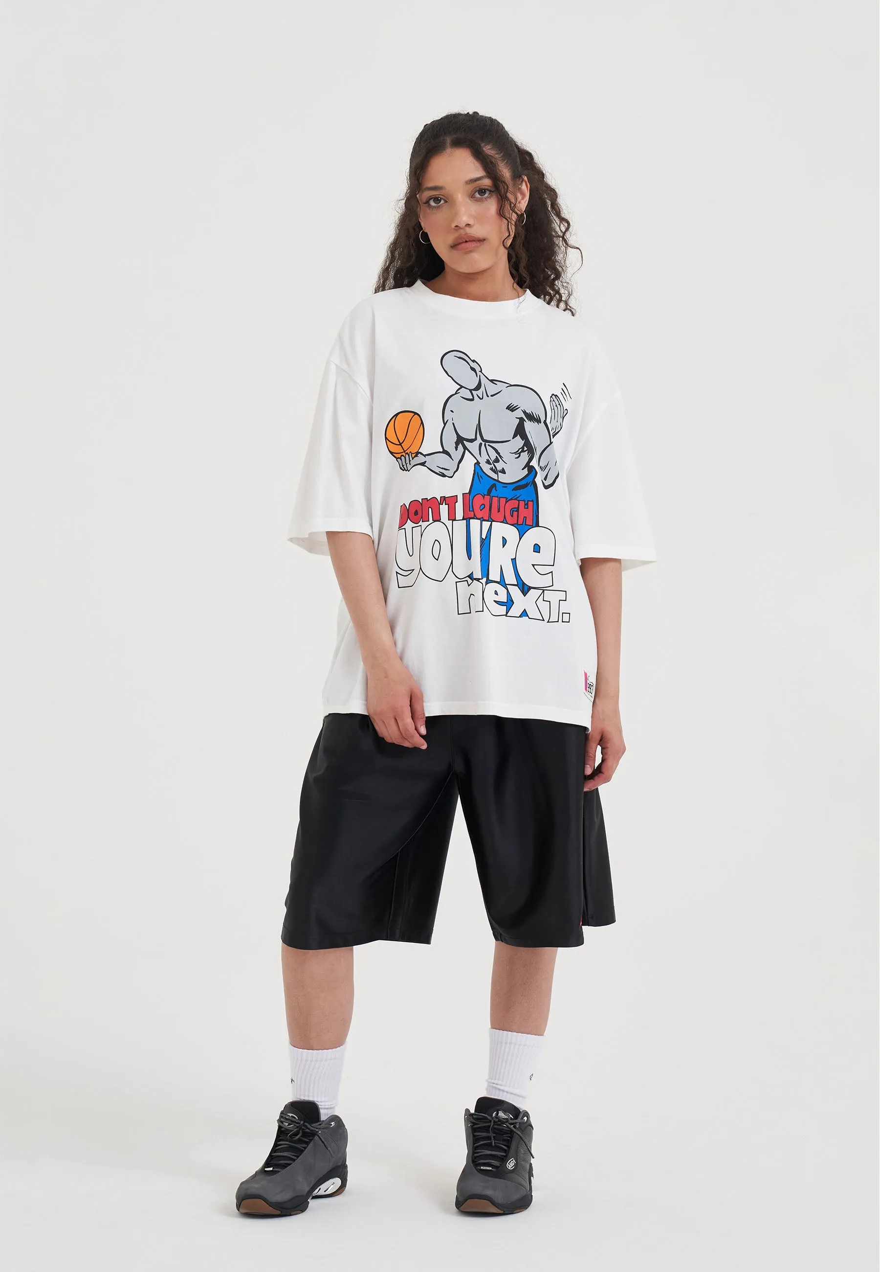 Womens Don't Laugh Trash Talk T-Shirt - White sold by And1 product image thumbnail 2