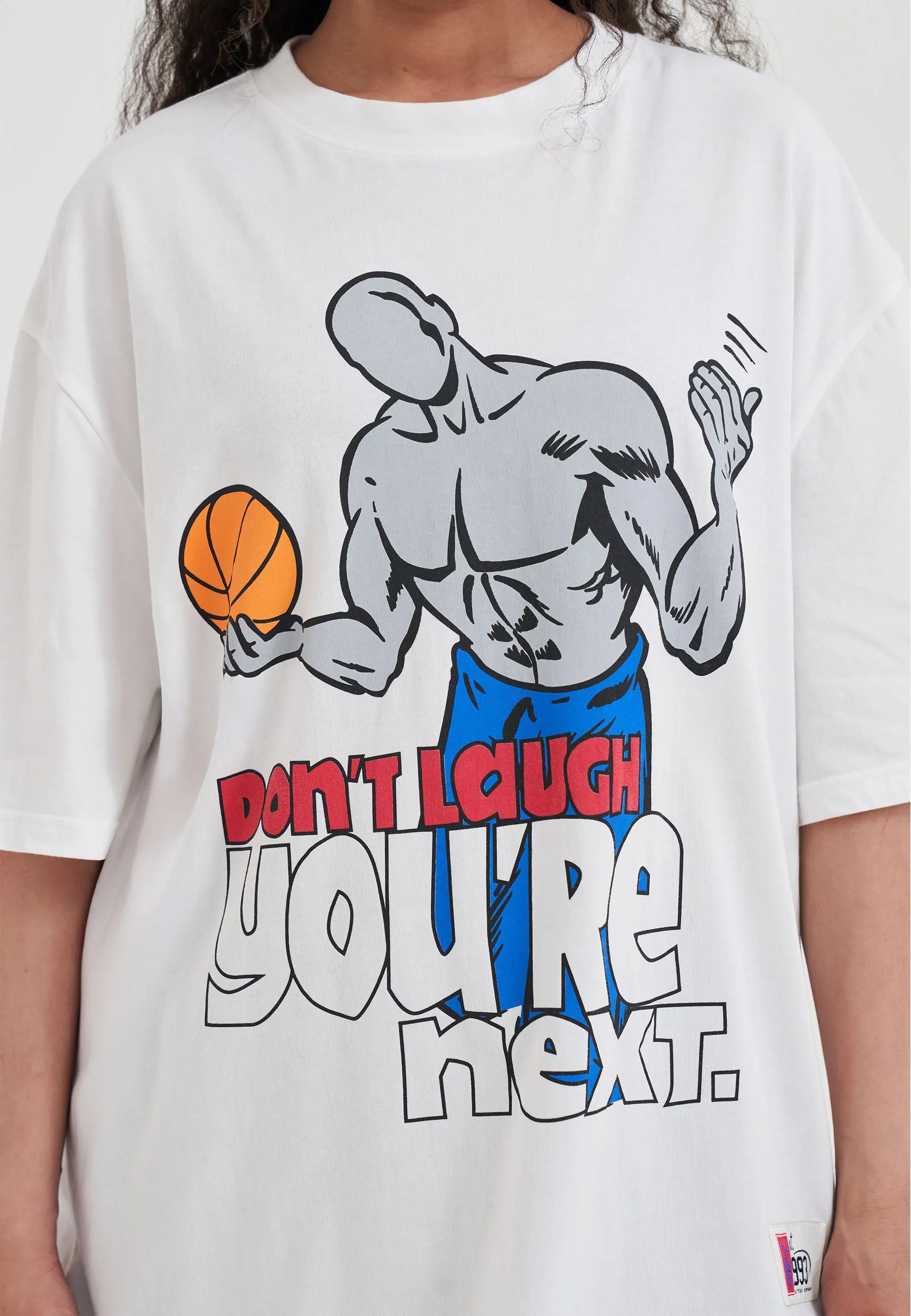 Womens Don't Laugh Trash Talk T-Shirt - White sold by And1 product image thumbnail 3