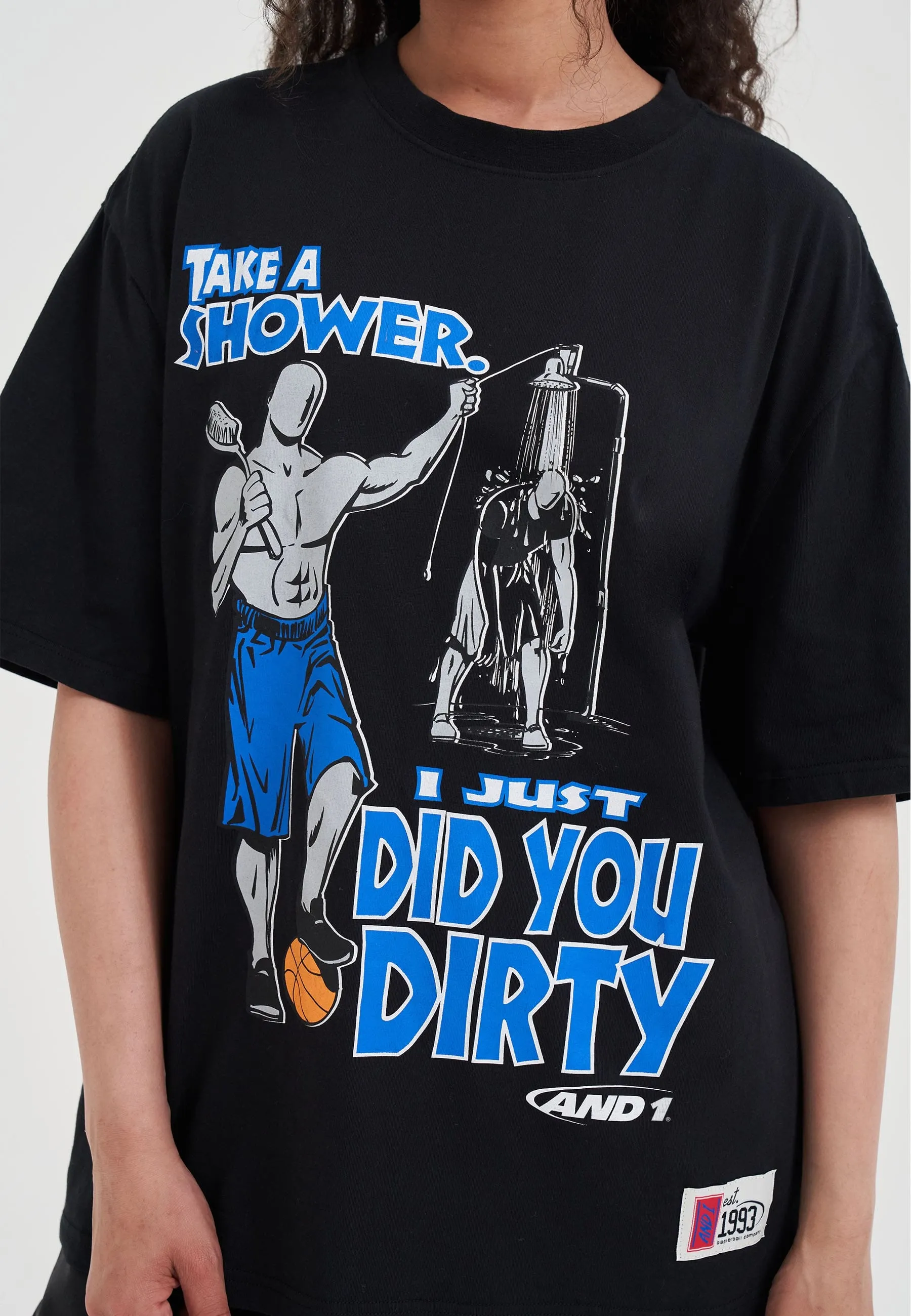 Womens Did You Dirty Trash Talk T-Shirt - Black sold by And1 product image thumbnail 3