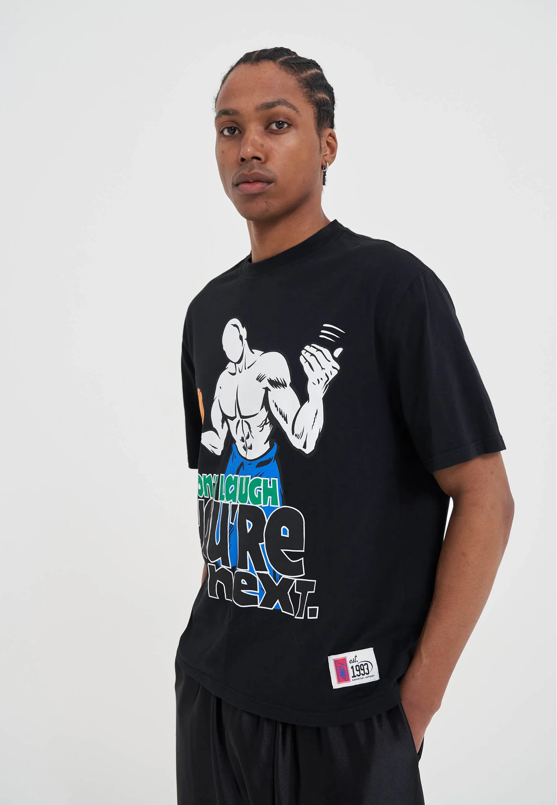 Mens Don't Laugh Trash Talk T-Shirt - Black sold by And1