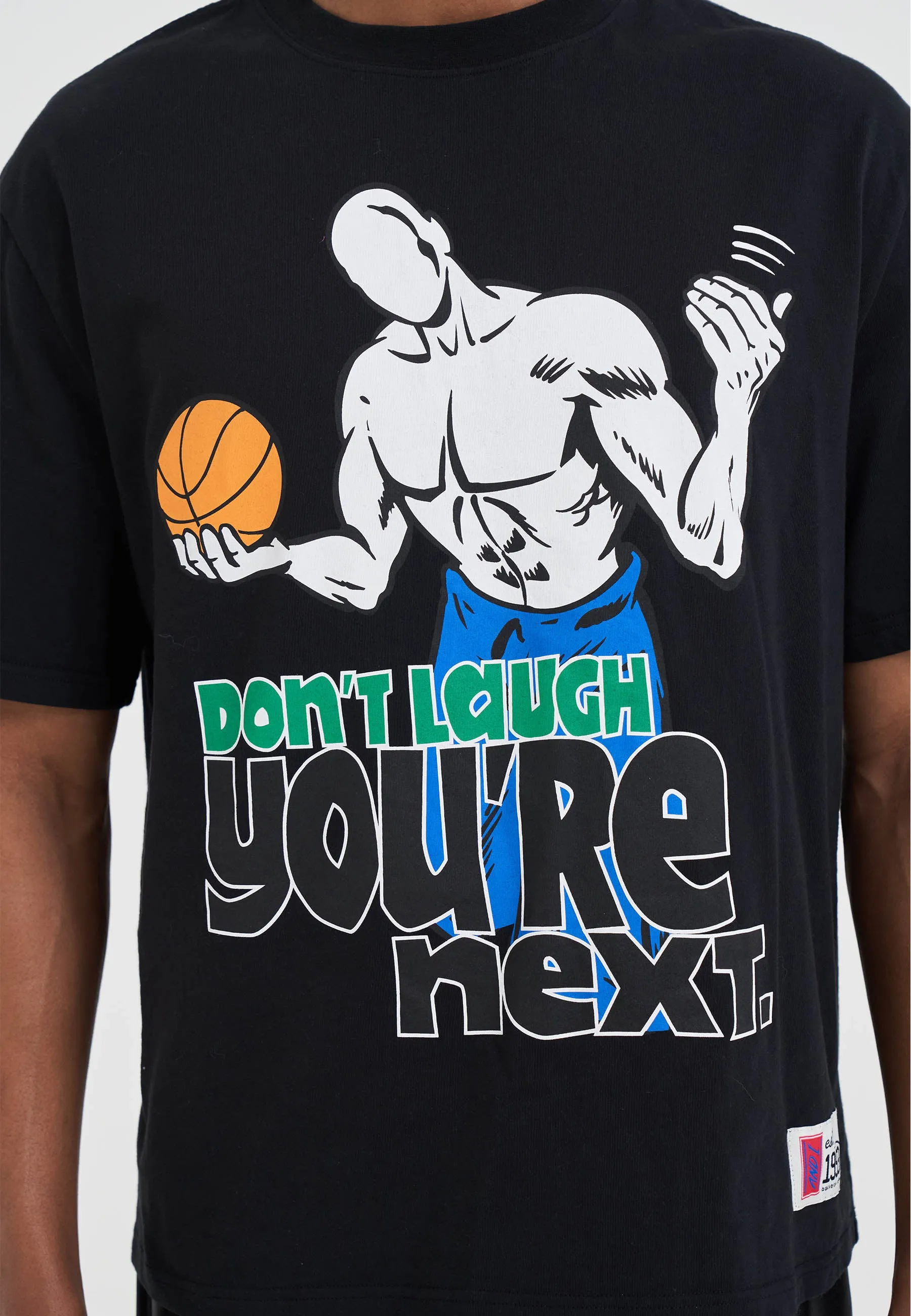 Mens Don't Laugh Trash Talk T-Shirt - Black sold by And1 product image thumbnail 4