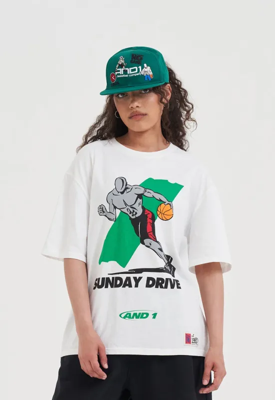 Womens Core Sunday Drive T-Shirt - White made by And1