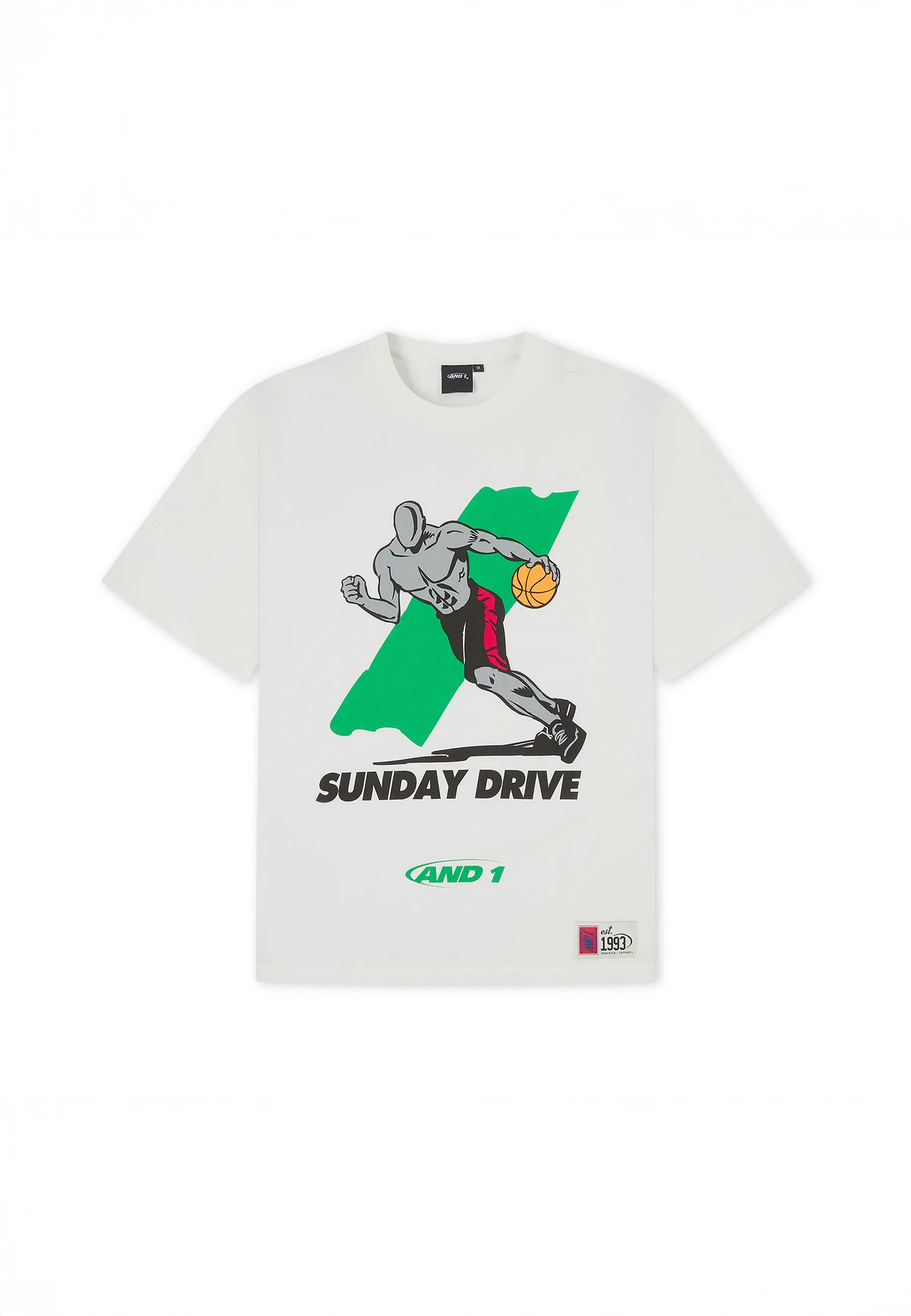 Womens Core Sunday Drive T-Shirt - White sold by And1 product image thumbnail 4