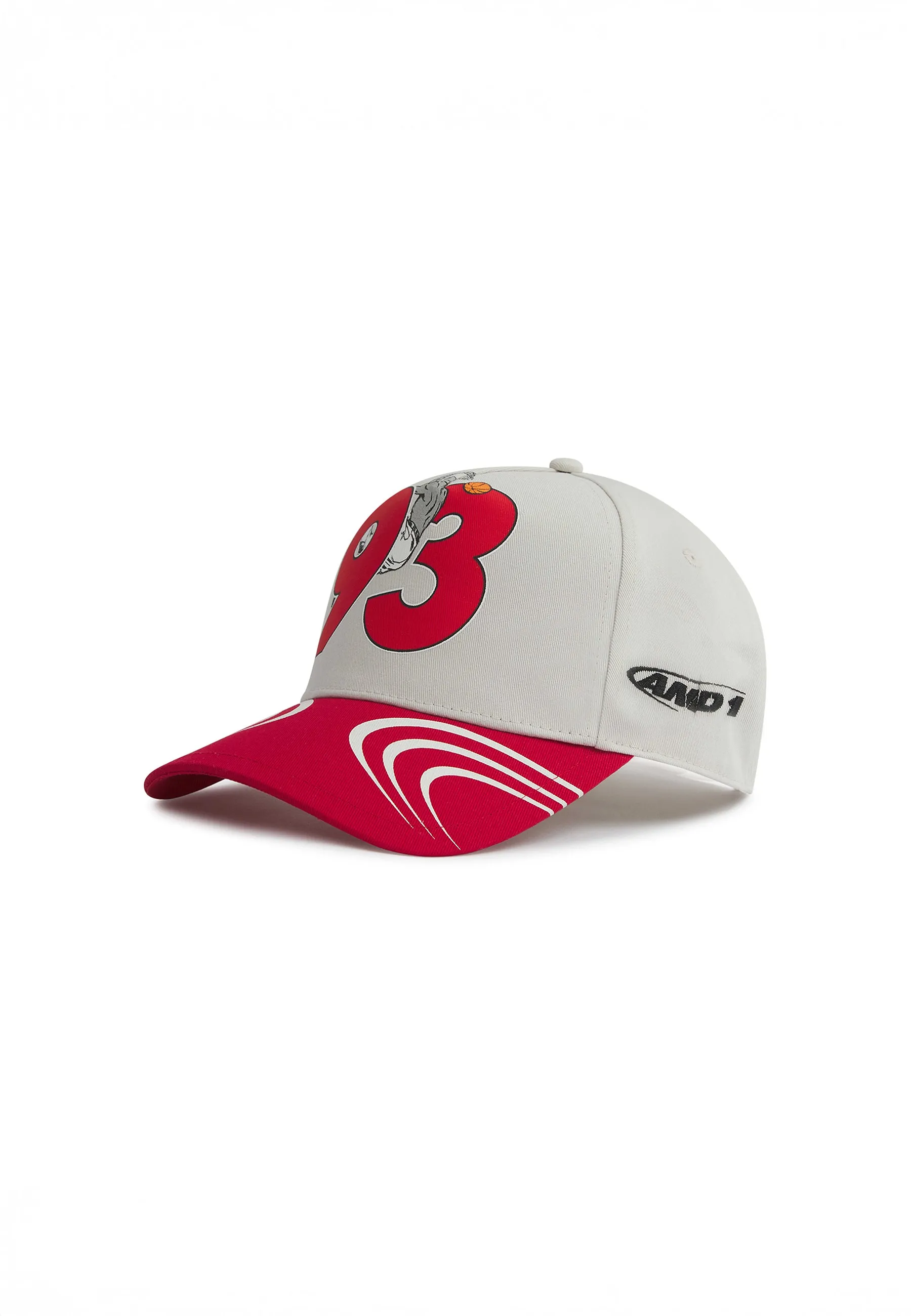 Unisex 93 Logo 5 Panel Baseball Cap - Grey sold by And1 product image thumbnail 4