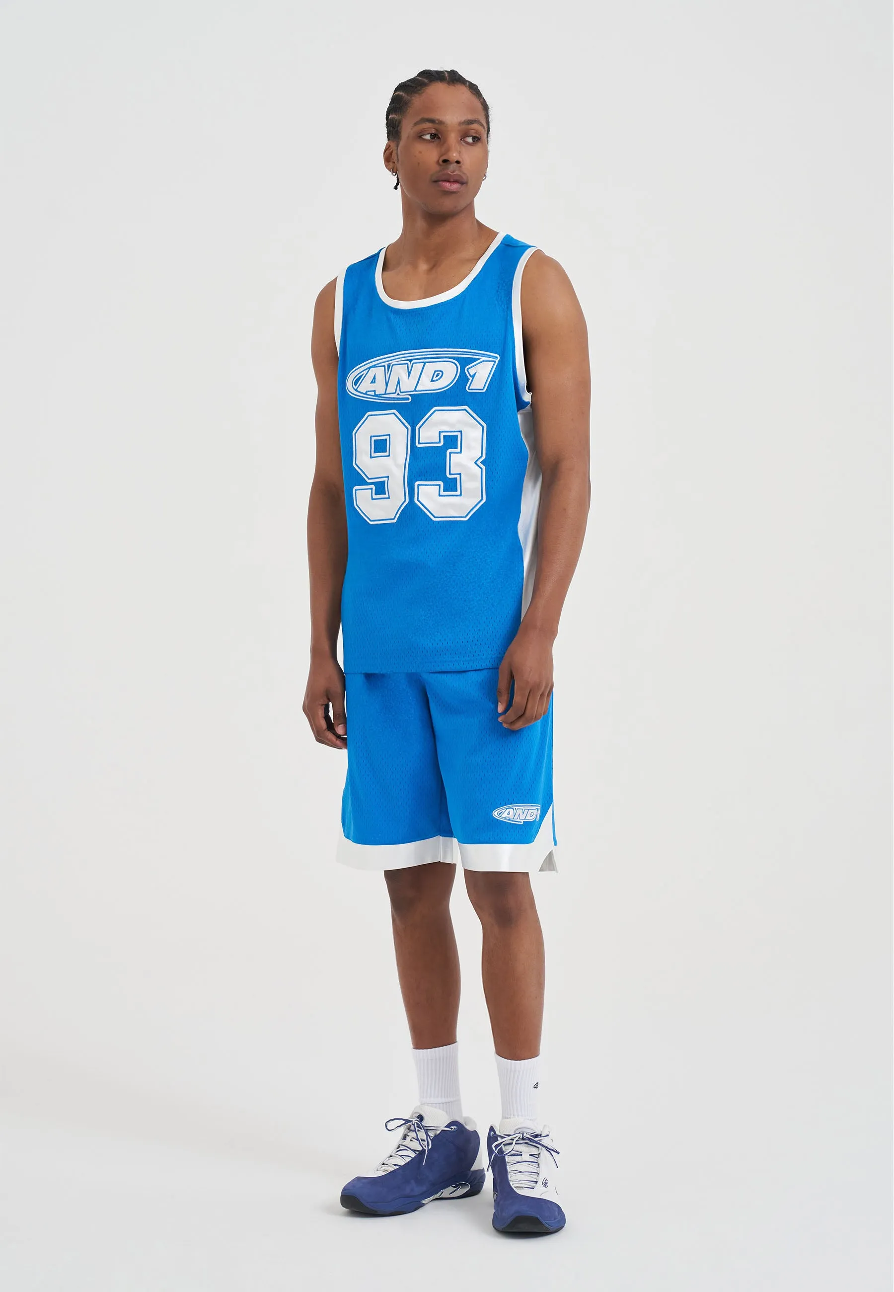 Mens 93 Airtex Vest Top - Blue sold by And1 product image thumbnail 3